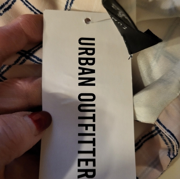 NWT Lumiere Small Urban Outfitters plaid pink and blue - Picture 9 of 11